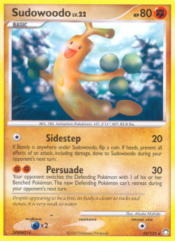Sudowoodo Lv.22 - Mysterious Treasures (Rare) [MT-35]