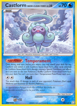 Castform Snow-Cloud Form Lv.35 - Legends Awakened (Uncommon) [LA-50]