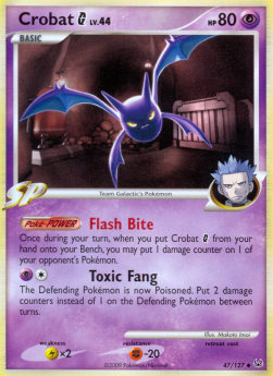 Crobat  Lv.44 - Platinum (Uncommon) [PL-47]