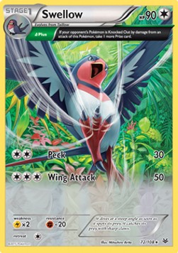 Swellow - Roaring Skies (Holo Rare) [ROS-72]