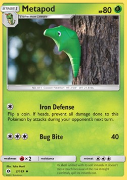 Metapod - Sun & Moon (Uncommon) [SUM-2]