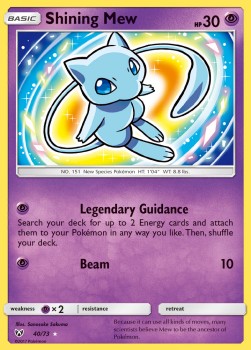 Shining Mew - Shining Legends (Ultra Rare) [SLG-40]
