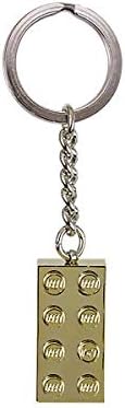 LEGO Gold Brick Keychain 2x4 Metallic Sleutelhanger 850808