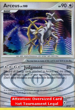 Arceus Lv.100 - DP Black Star Promos (Oversized) [DPPR-50]