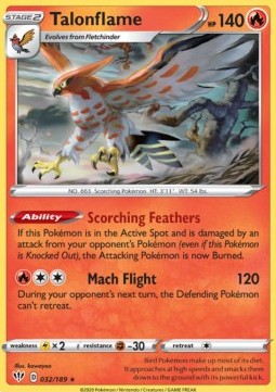 Talonflame - Darkness Ablaze (Rare) [DAA-32]