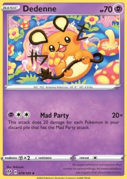 Dedenne - Darkness Ablaze (Uncommon) [DAA-78]