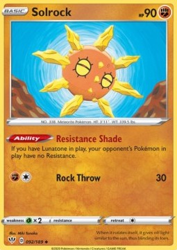 Solrock - Darkness Ablaze (Uncommon) [DAA-92]
