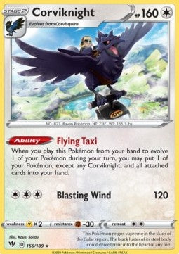 Corviknight - Darkness Ablaze (Holo Rare) [DAA-156]