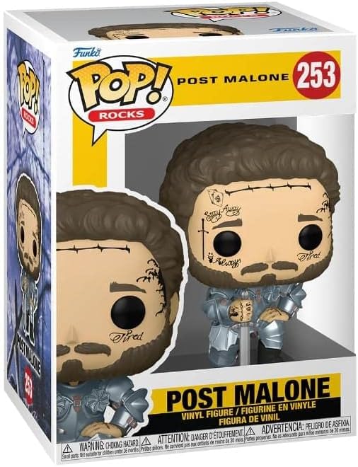 Funko Pop Rocks Post Malone Knight #253 Vinyl Figure