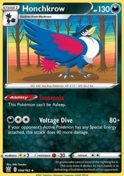 Honchkrow - Battle Styles (Uncommon) [BST-94]