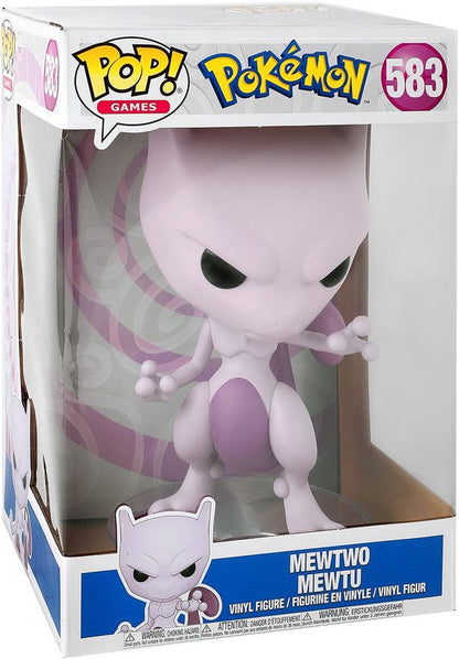 Pokémon Mewtwo - (Jumbo Pop!) Vinyl Figuur 583 Unisex Jumbo Pop! - Neutraal - Standard (DAMADGED BOX)