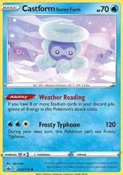 Castform Snowy Form - Chilling Reign (Common) [CRE-034]