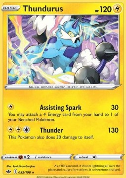 Thundurus - Chilling Reign (Holo Rare) [CRE-052]