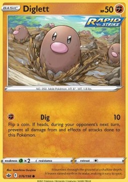 Diglett - Chilling Reign (Common) [CRE-076]