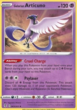 Galarian Articuno - Evolving Skies (Holo Rare) [EVS-063]