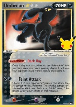 Umbreon Star - Celebrations (Ultra Rare) [CEL-POP5 17]