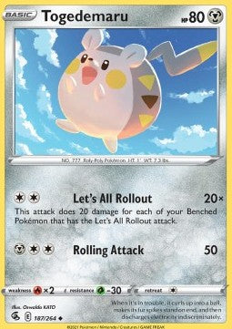 Togedemaru - Fusion Strike (Uncommon) [FST-187]