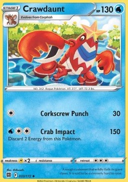 Crawdaunt - Brilliant Stars (Uncommon) [BRS-033]