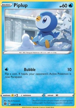 Piplup - Brilliant Stars (Common) [BRS-035]