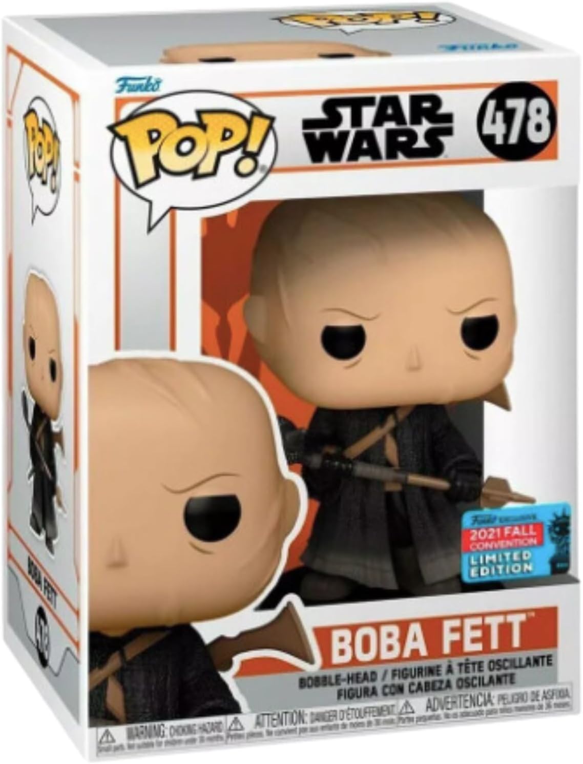 Funko Pop Star Wars The Mandalorian Boba Fett #478 Fall Convention Exclusive