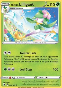 Hisuian Lilligant - Astral Radiance (Holo Rare) [ASR-016]