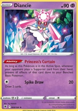 Diancie - Astral Radiance (Holo Rare) [ASR-068]