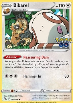 Bibarel - Pokémon GO (Common) [PGO-060]
