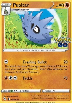 Pupitar - Pokémon GO (Uncommon) [PGO-038]