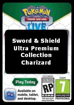 Live Code Card (Sword & Shield Ultra-Premium Collection - Charizard) - Pokémon Products (Online Code Card)