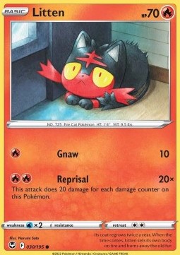 Litten - Silver Tempest (Common) [SIT-030]