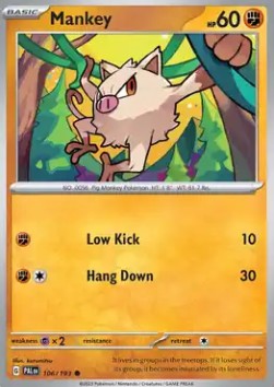 Mankey - Paldea Evolved (Common) [PAL-106]