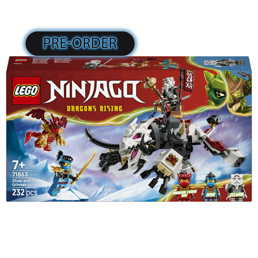 PRE-ORDER | LEGO Ninjago Zilvar en Grimtak het Drakenbeest