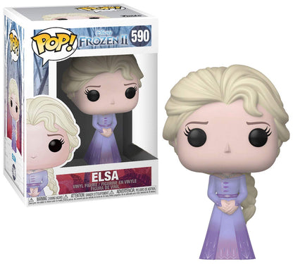 Funko Pop Disney Frozen 2 Elsa Purple Dress #590 Exclusive Vinyl Figure