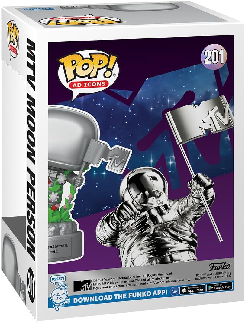 MTV Moon Person #201 Funko POP Ad Icons Vinyl Figure - Official Funko POP! Collectible