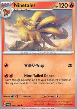Ninetales - Obsidian Flames (Uncommon) [OBF-029]