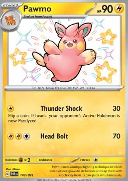Pawmo - Paldean Fates (Shiny Rare) [PAF-143]