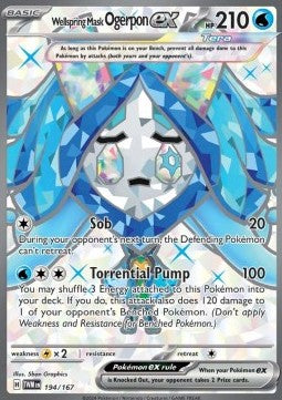 Wellspring Mask Ogerpon ex - Twilight Masquerade (Ultra Rare) [TWM-194]