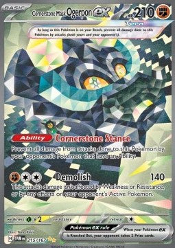 Cornerstone Mask Ogerpon ex - Twilight Masquerade (Special Illustration Rare) [TWM-215]