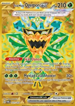 Teal Mask Ogerpon ex - Twilight Masquerade (Secret Rare) [TWM-221]