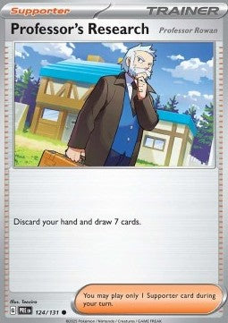 Professor's Research - Professor Rowan - Prismatic Evolutions (Common) [PRE-124]
