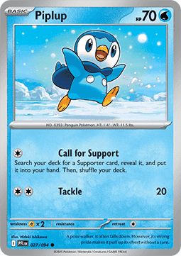 Piplup - Phantasmal Flames (Common) [PFL-027]