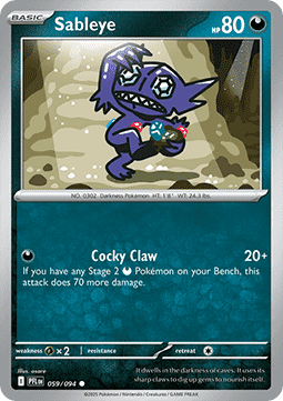 Sableye - Phantasmal Flames (Common) [PFL-059]