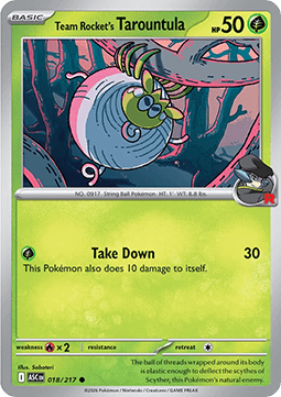 Team Rocket's Tarountula - Ascended Heroes (Common) [ASC-018]