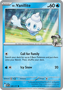 N's Vanillite - Ascended Heroes (Common) [ASC-049]