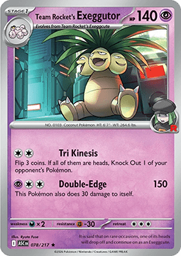 Team Rocket's Exeggutor