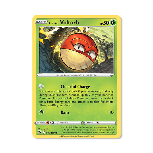 Hisuian Voltorb Pokémon Pokémon Astral Radiance - Normal kaart | Engels