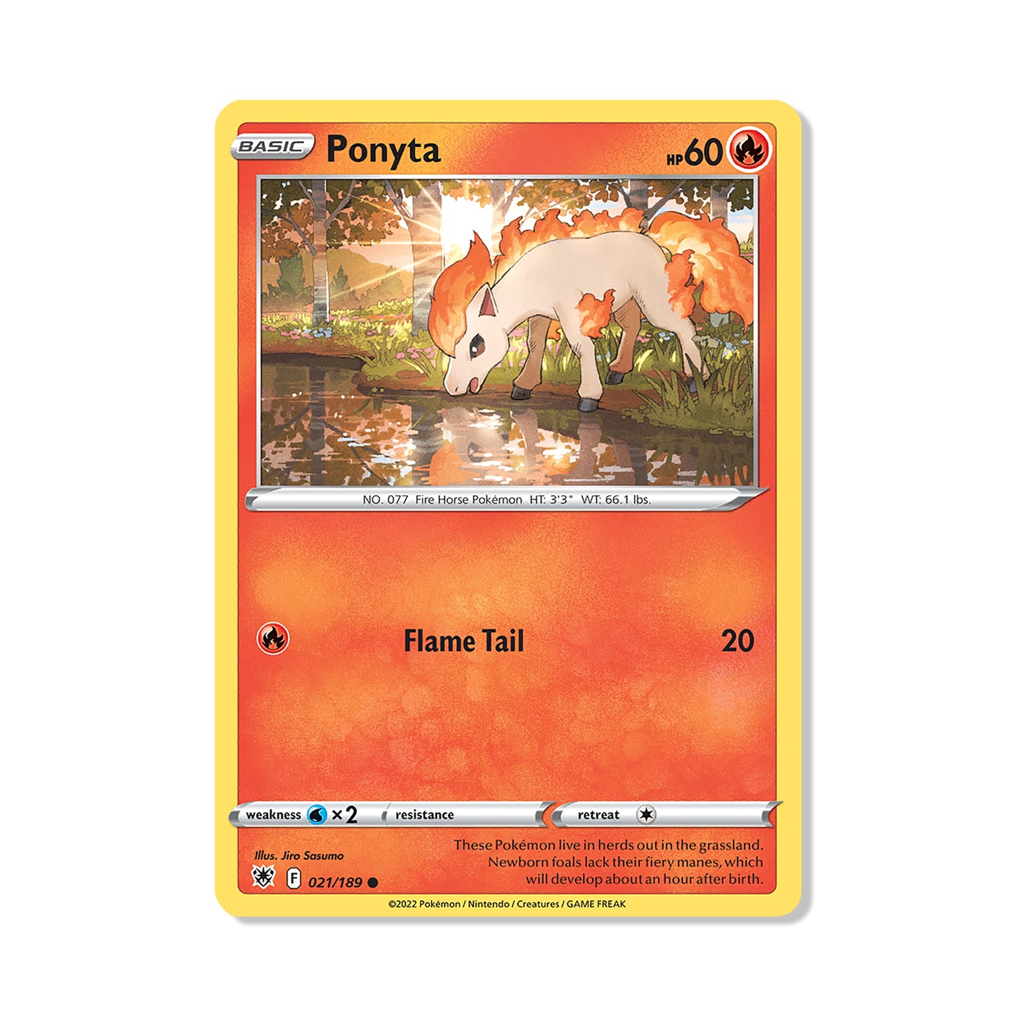 Ponyta Pokémon Pokémon Astral Radiance - Normal kaart | Engels