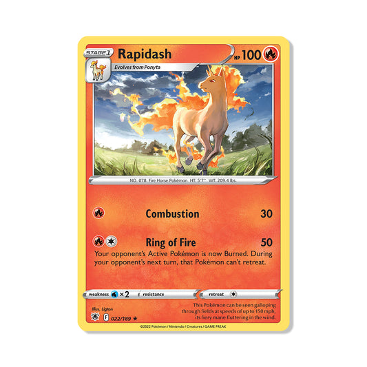 Rapidash Pokémon Pokémon Astral Radiance - Normal kaart | Engels