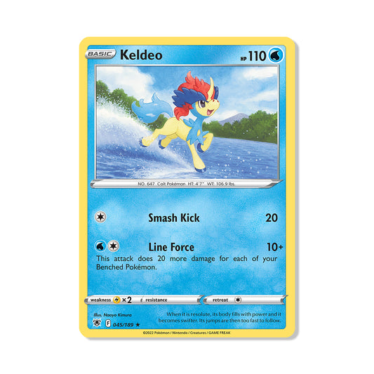 Keldeo Pokémon Pokémon Astral Radiance - Holo kaart | Engels