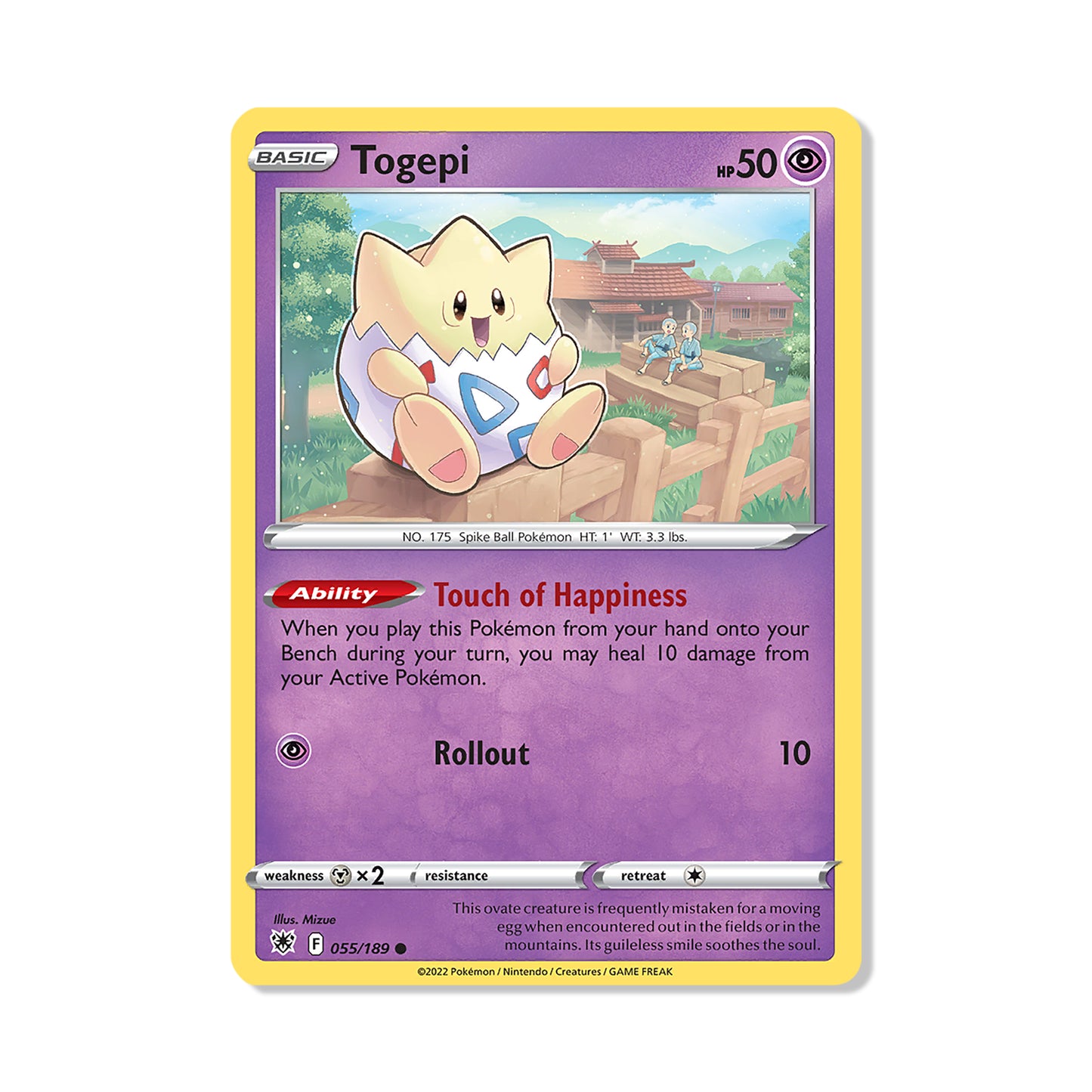 Togepi Pokémon Pokémon Astral Radiance - Normal kaart | Engels